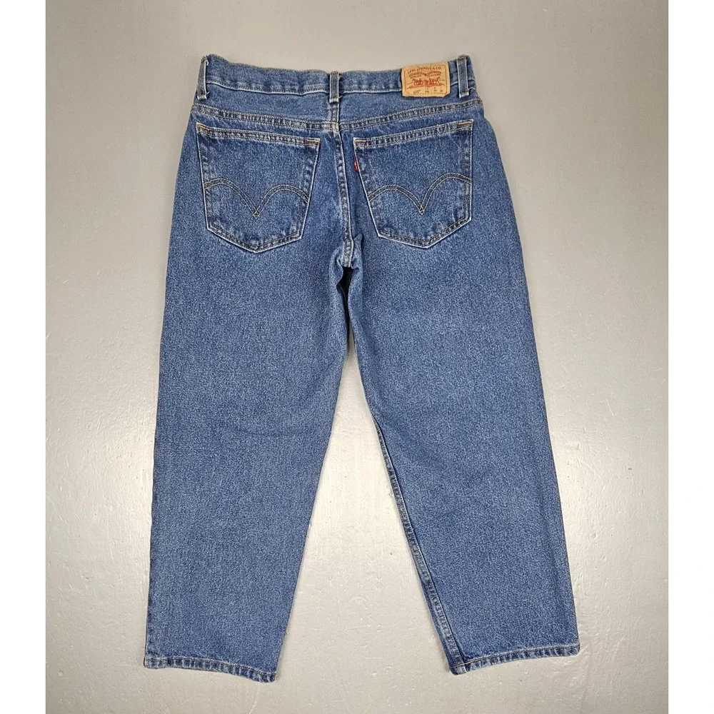 Levis 550‎ Jeans Relaxed Fit Mens 33x28 Y2k Baggy 100% Cotton Medium Wash Denim